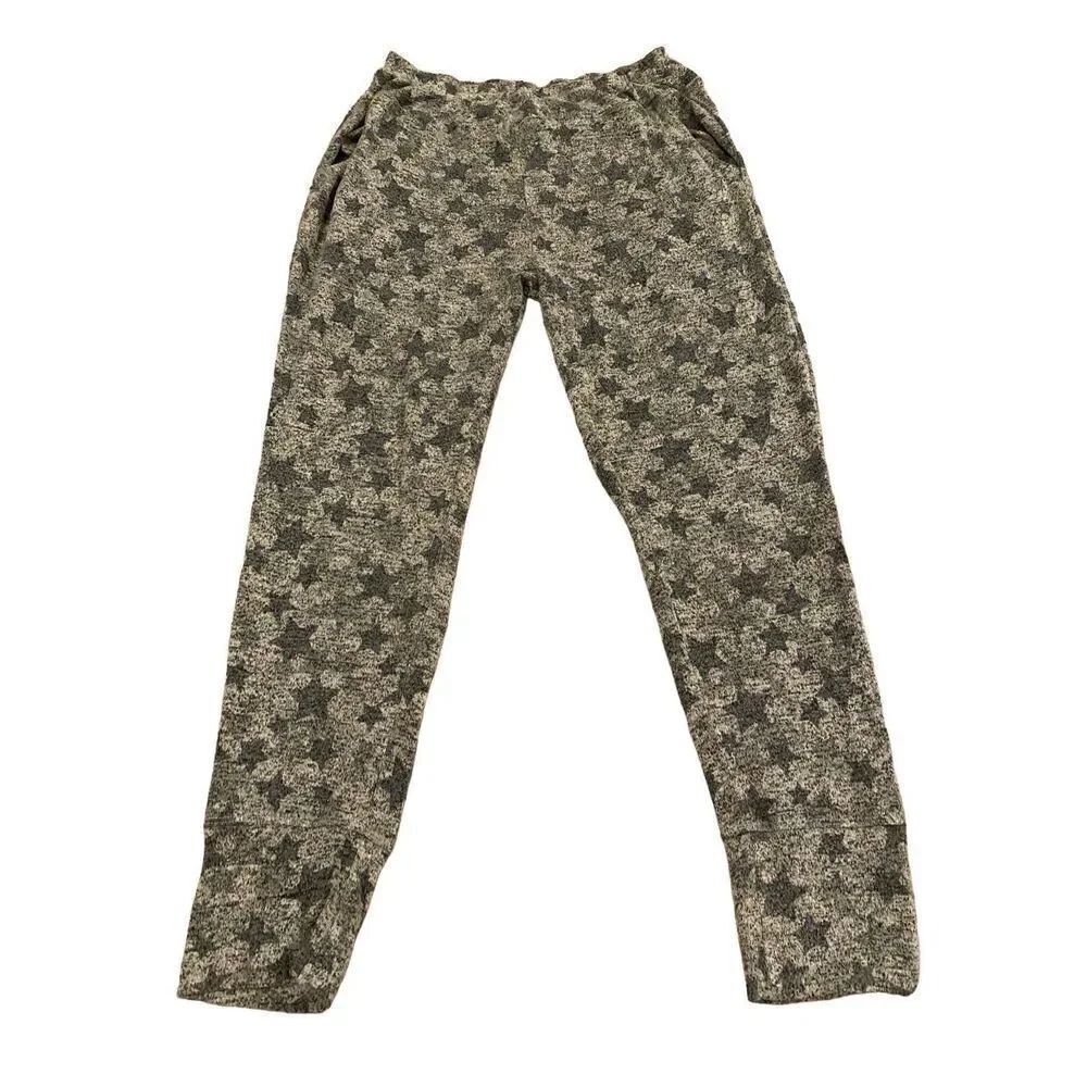 Bobeau Star Print Sweater Leggings Lounge Casual Pajama Sleepwear